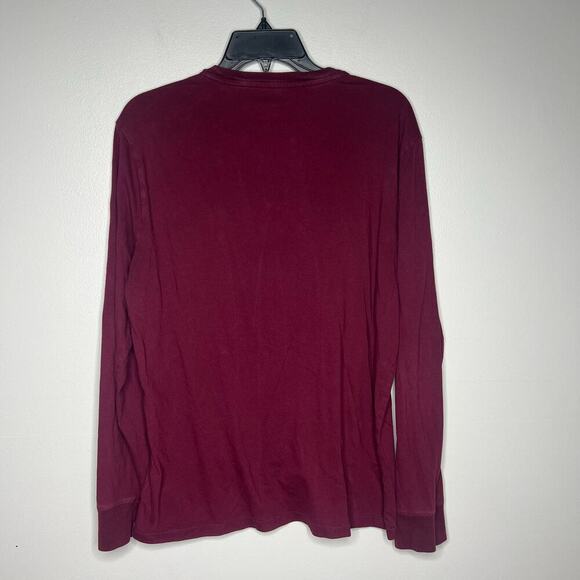 Polo Ralph Lauren Men's Long Sleeve Burgundy Maroon Shirt Size Large Slim Fit - Picture 6 of 8
